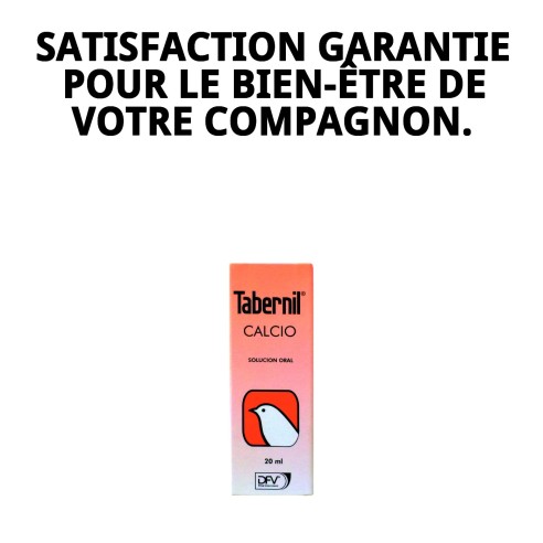 Tabernil Calcio 20 ml : Supplément Essentiel pour Animaux de Compagnie