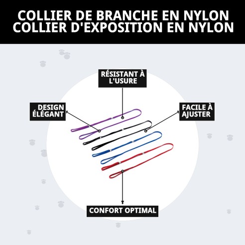Collier Ramal Nylon d'Exposition avec Pince - Sécurité et Style