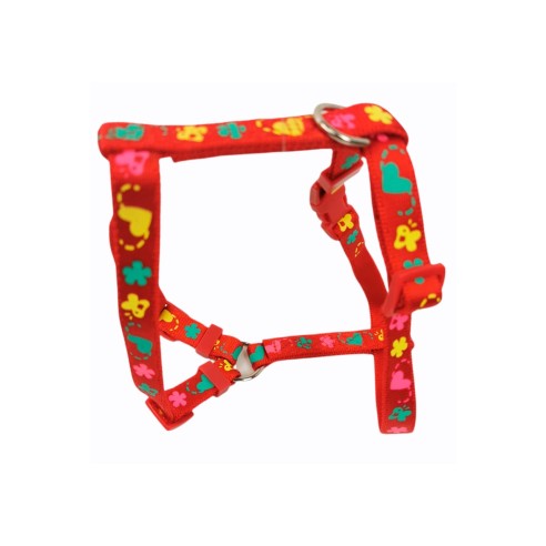 Harnais en Nylon Flower 25-35 cm : Style et Confort pour votre Animal de Compagnie