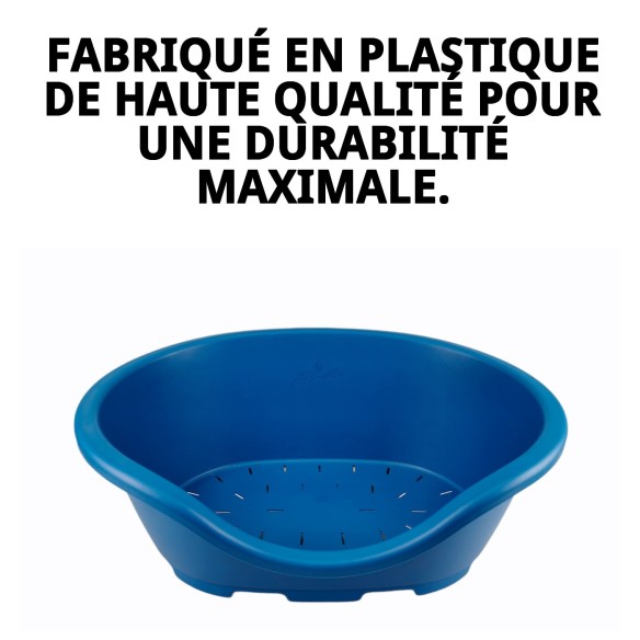 Cuna en plastique N.2 Perla 45x30 pour animaux de compagnie confortables.