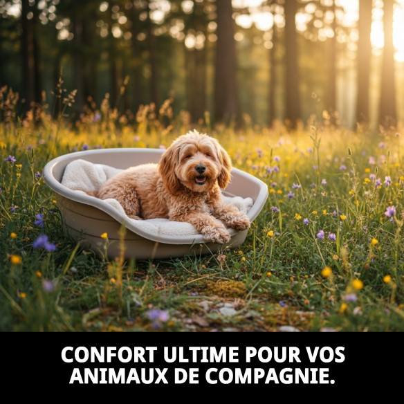 Coussin en plastique N.4 Perla 61x40 : Confort pour votre animal de compagnie.