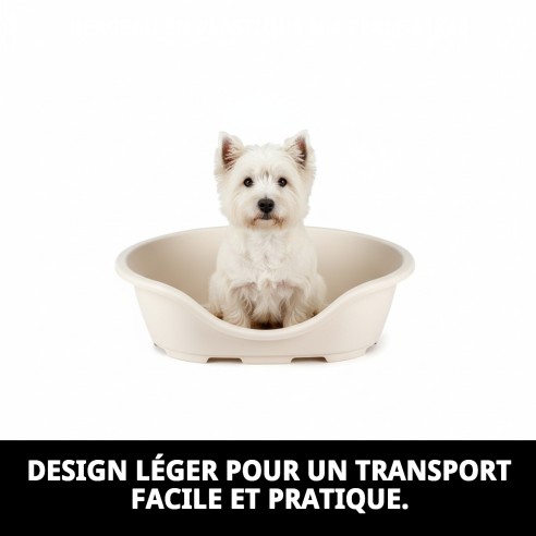 Coussin en plastique N.4 Perla 61x40 : Confort pour votre animal de compagnie.