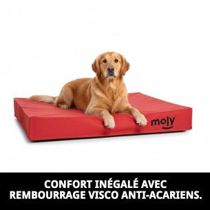 Matelas étanche rouge T-1 80x60x10 pour animaux heureux. 2