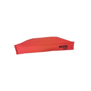 Matelas étanche rouge T-2 90x60x10 pour animaux de compagnie heureux.