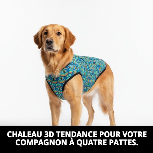 Gilet 3D Plusieurs Imprimés T-L pour Animaux Élégants