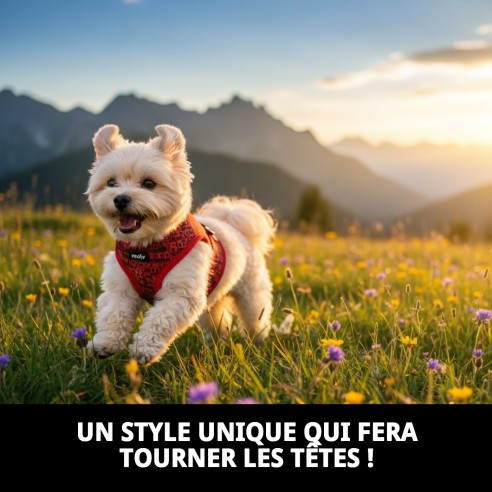 Gilet 3D Casitas Rojas T-XXS pour votre animal de compagnie élégant.