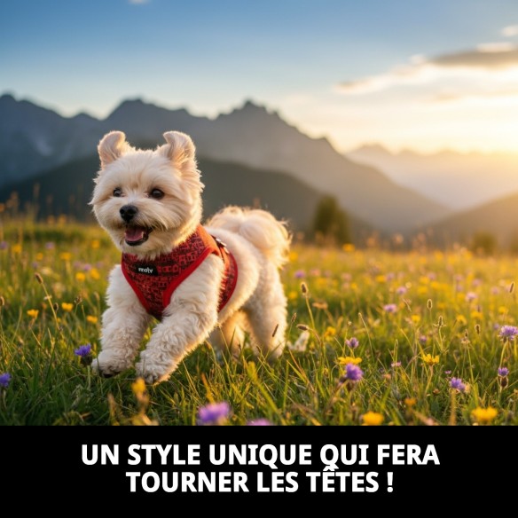 Gilet 3D Casitas Rojas T-XXS pour votre animal de compagnie élégant.