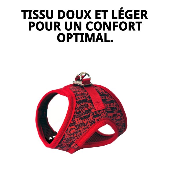 Gilet 3D Casitas Rojas T-XXS pour votre animal de compagnie élégant.