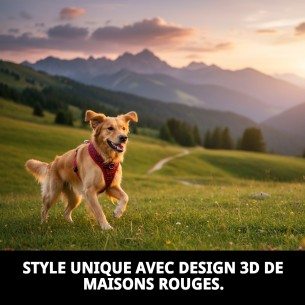 Gilet 3D Casitas Rojas T-S pour Animaux avec Style 2