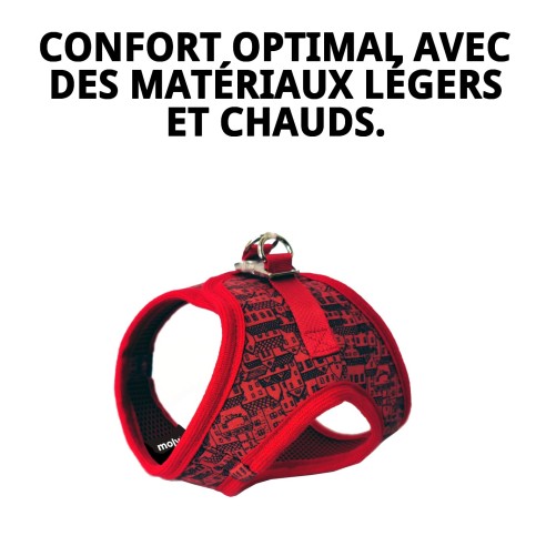 Gilet 3D Casitas Rojas T-M pour votre animal de compagnie ! Style unique !