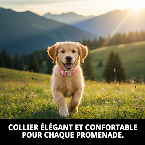 Collier Moly Salmon T-3 : Style et Confort pour votre Animal de Compagnie