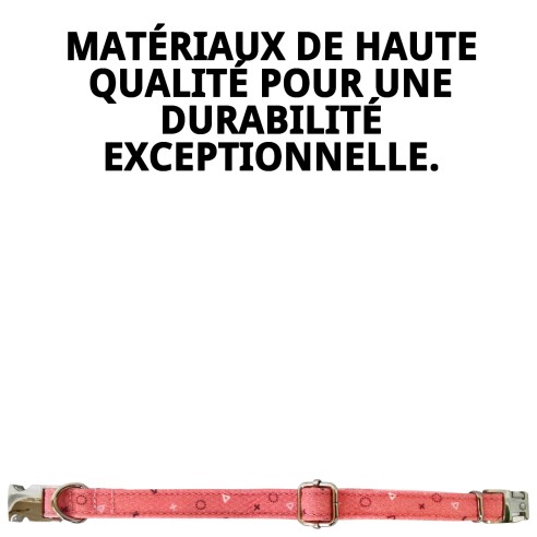 Collier Moly Salmon T-3 : Style et Confort pour votre Animal de Compagnie