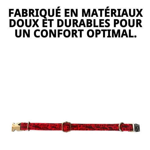 Collier Casitas Rouges T-6 pour votre animal de compagnie - Confort et Style