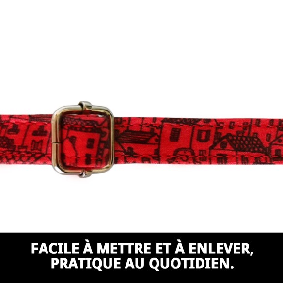 Collier Casitas Rouges T-6 pour votre animal de compagnie - Confort et Style
