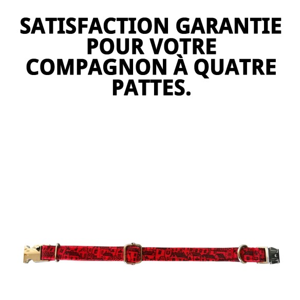 Collier Casitas Rouges T-6 pour votre animal de compagnie - Confort et Style
