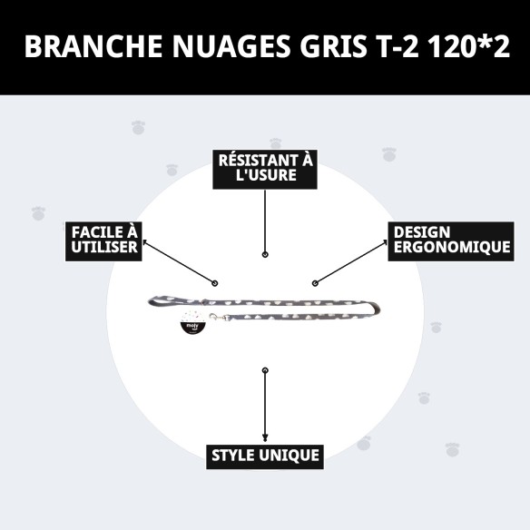 Ramal Nubes Gris T-2 120*2 : Style et Confort pour Votre Animal de Compagnie