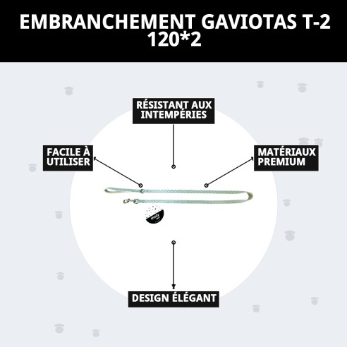 Ramal Gaviotas T-2 120*2 : Résistance et Style pour Animaux de Compagnie