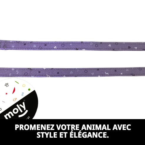 Ramal Moly Lila T-1 120*1,5 : Style et Sécurité pour Votre Animal de Compagnie
