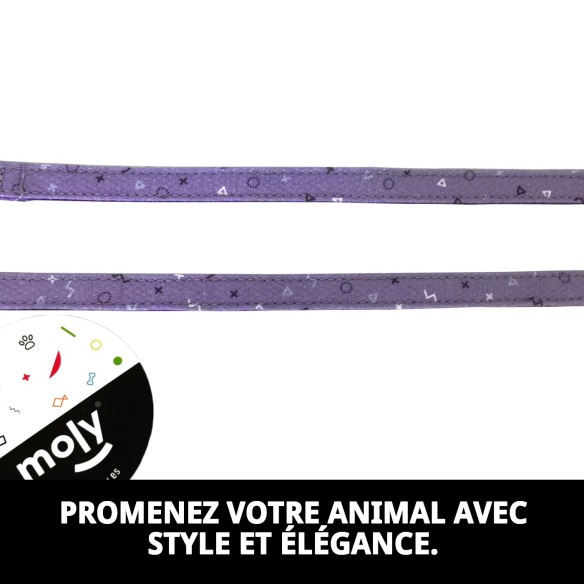Ramal Moly Lila T-1 120*1,5 : Style et Sécurité pour Votre Animal de Compagnie