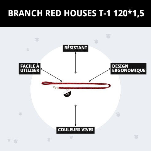 Ramal Casitas Rojas T-1 120x1.5 pour votre animal heureux