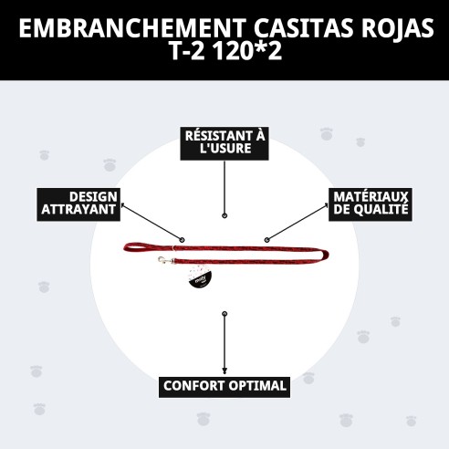 Ramal Casitas Rojas T-2 120*2 pour Animaux - Confort et Style