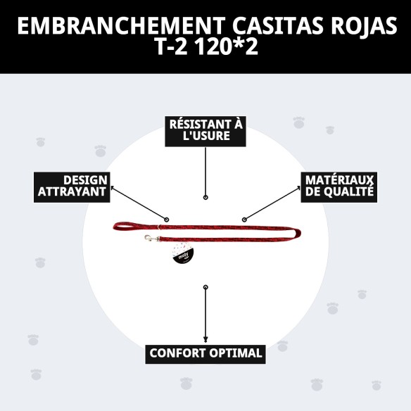 Ramal Casitas Rojas T-2 120*2 pour Animaux - Confort et Style
