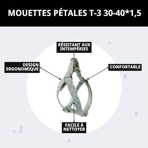 Petral Gaviotas T-3 pour Animaux de Compagnie 30-40 cm - Confort et Style