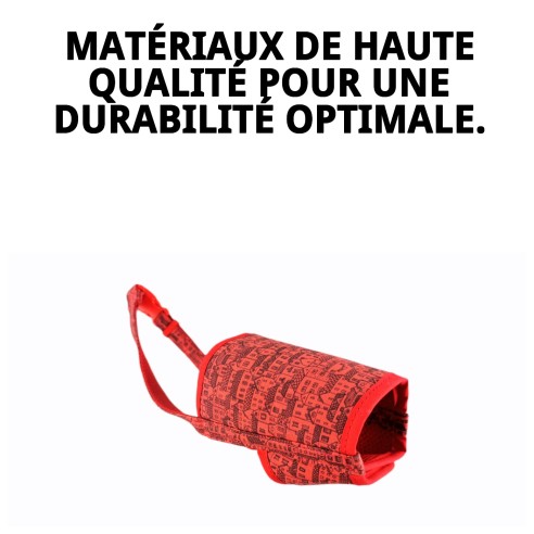 Muzzle Deluxe Casitas Rojas T-L pour Votre Animal Heureux
