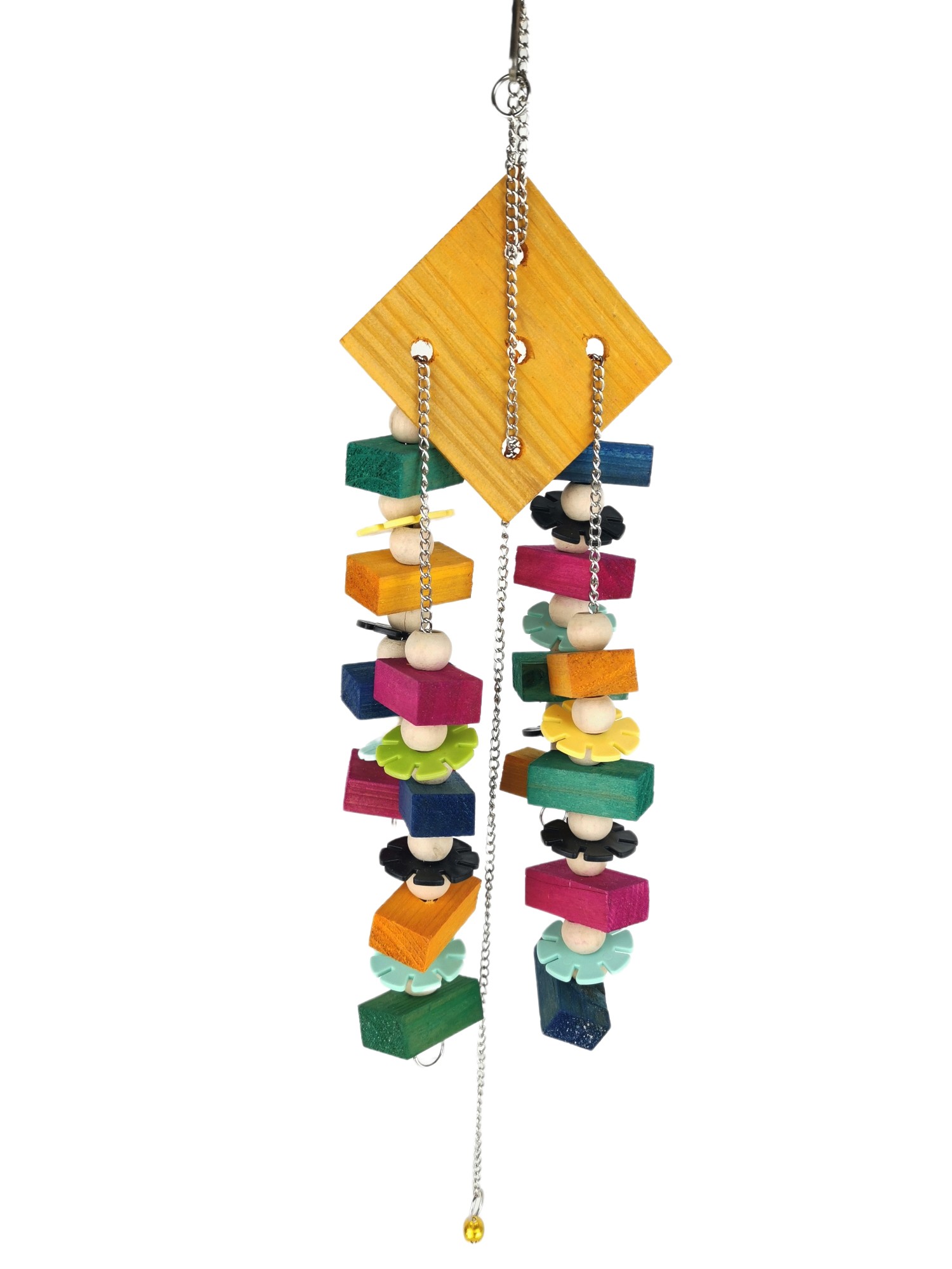 JUGUETES PARA PÁJAROS INTERACTIVO TORRE C/SONIDO COLORES 14x48CM