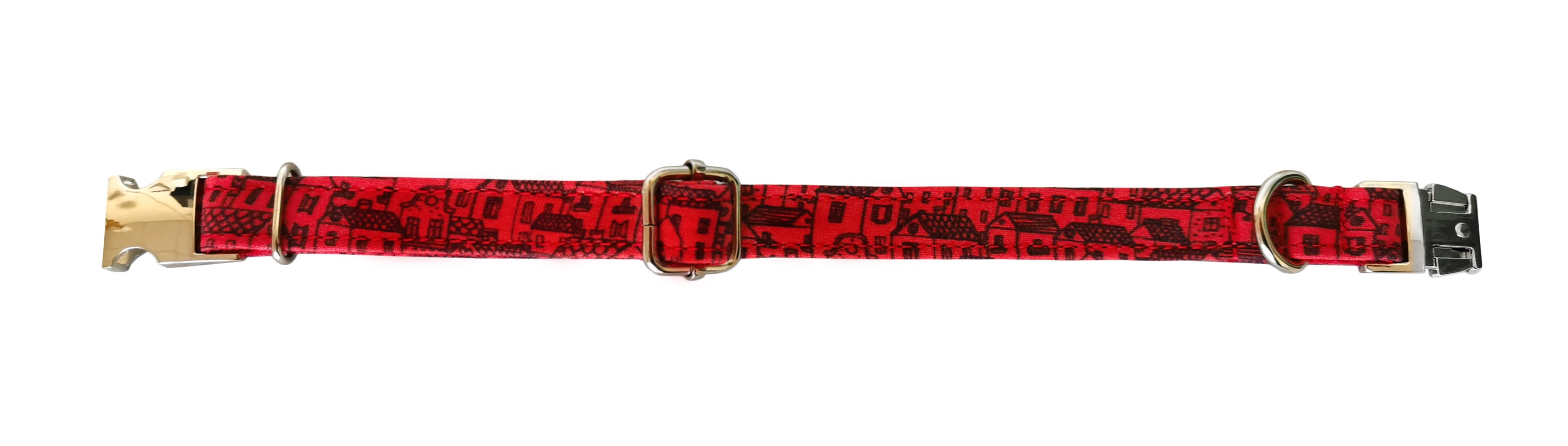COLLAR CASITAS ROJAS T-5 40-50*2