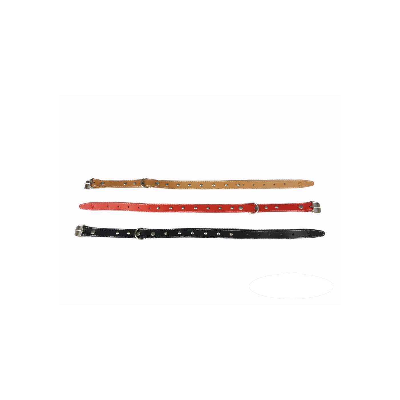 COLLAR CUERO LISO C/FORNITURA 45 CM