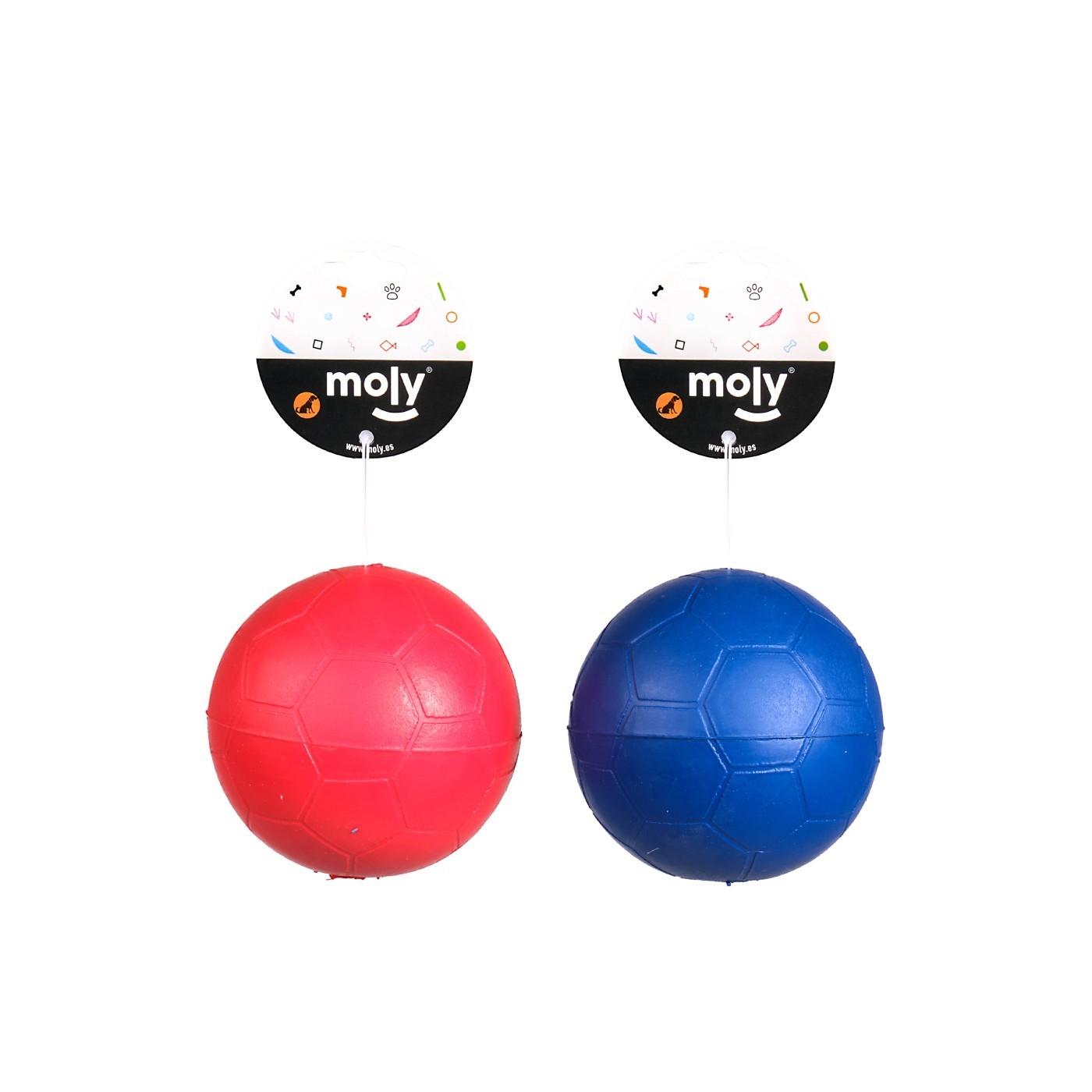 PELOTA CAUCHO C/ SONIDO 6,5 CM