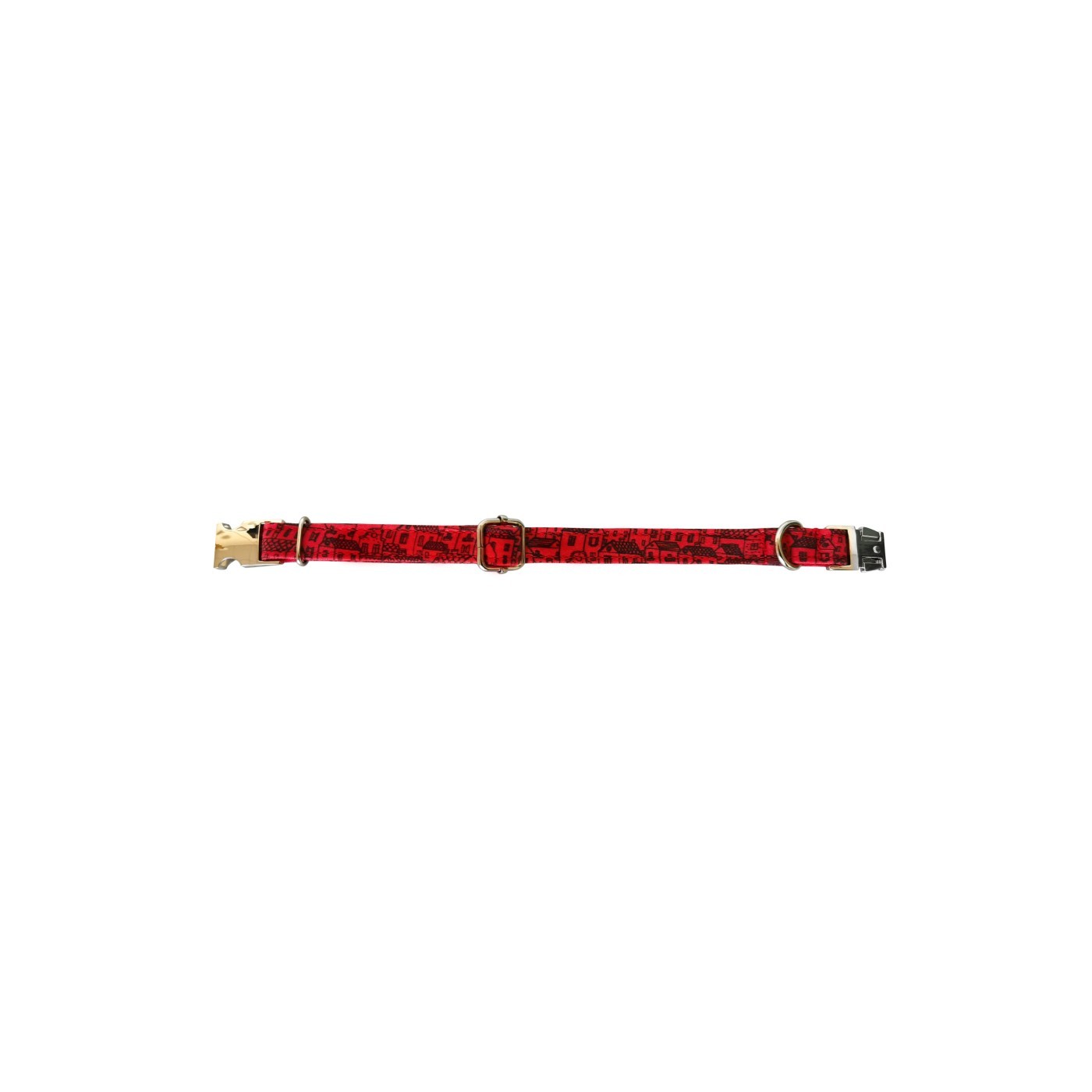 COLLAR CASITAS ROJAS T-6 45-55*2,5