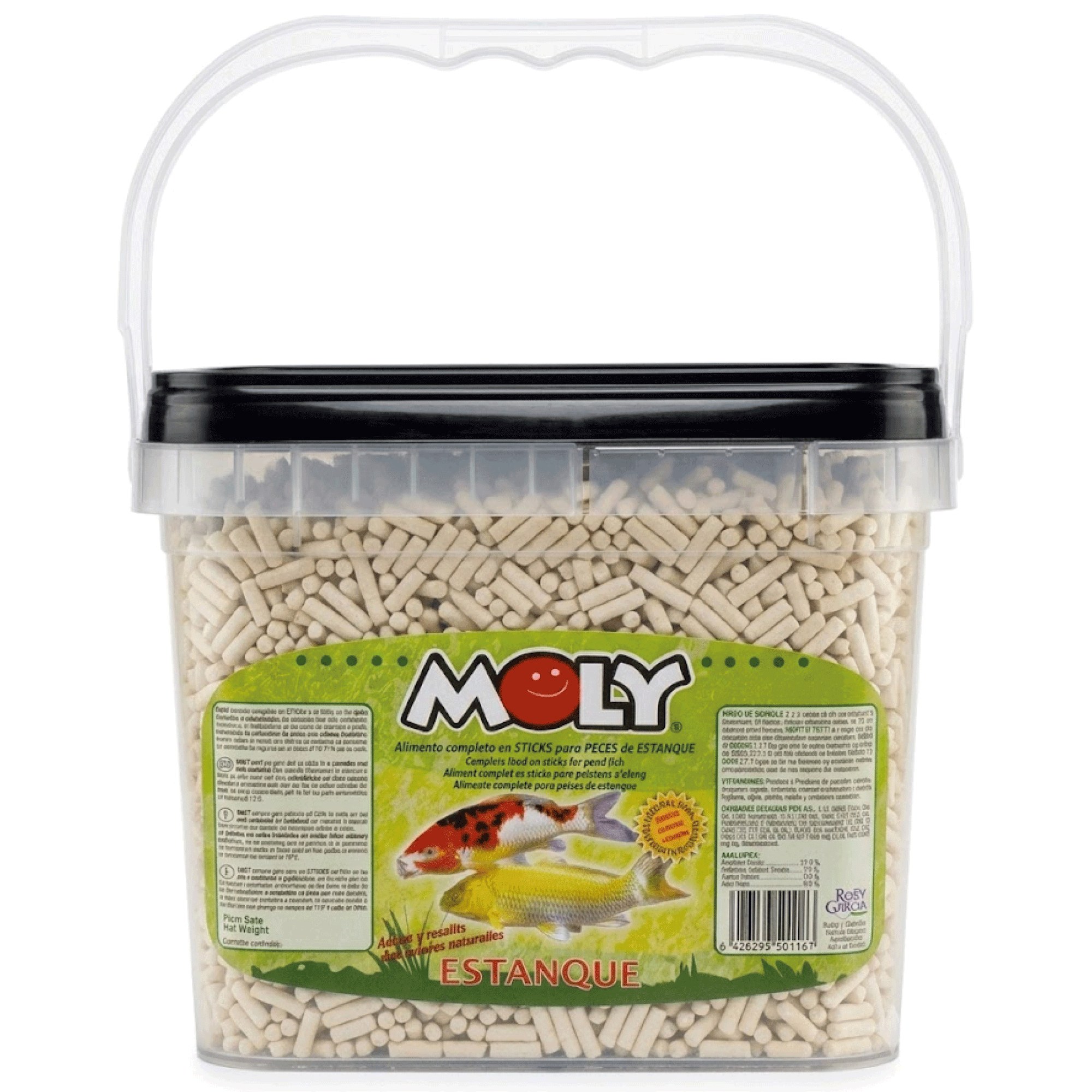 Moly Aliment Complet Pond Sticks en Sticks pour Poissons de Bassin 700g