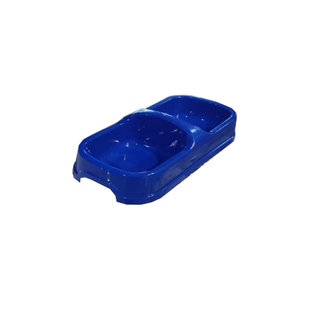 COMEDERO DOBLE PLASTIC 28.5X12X7 CM