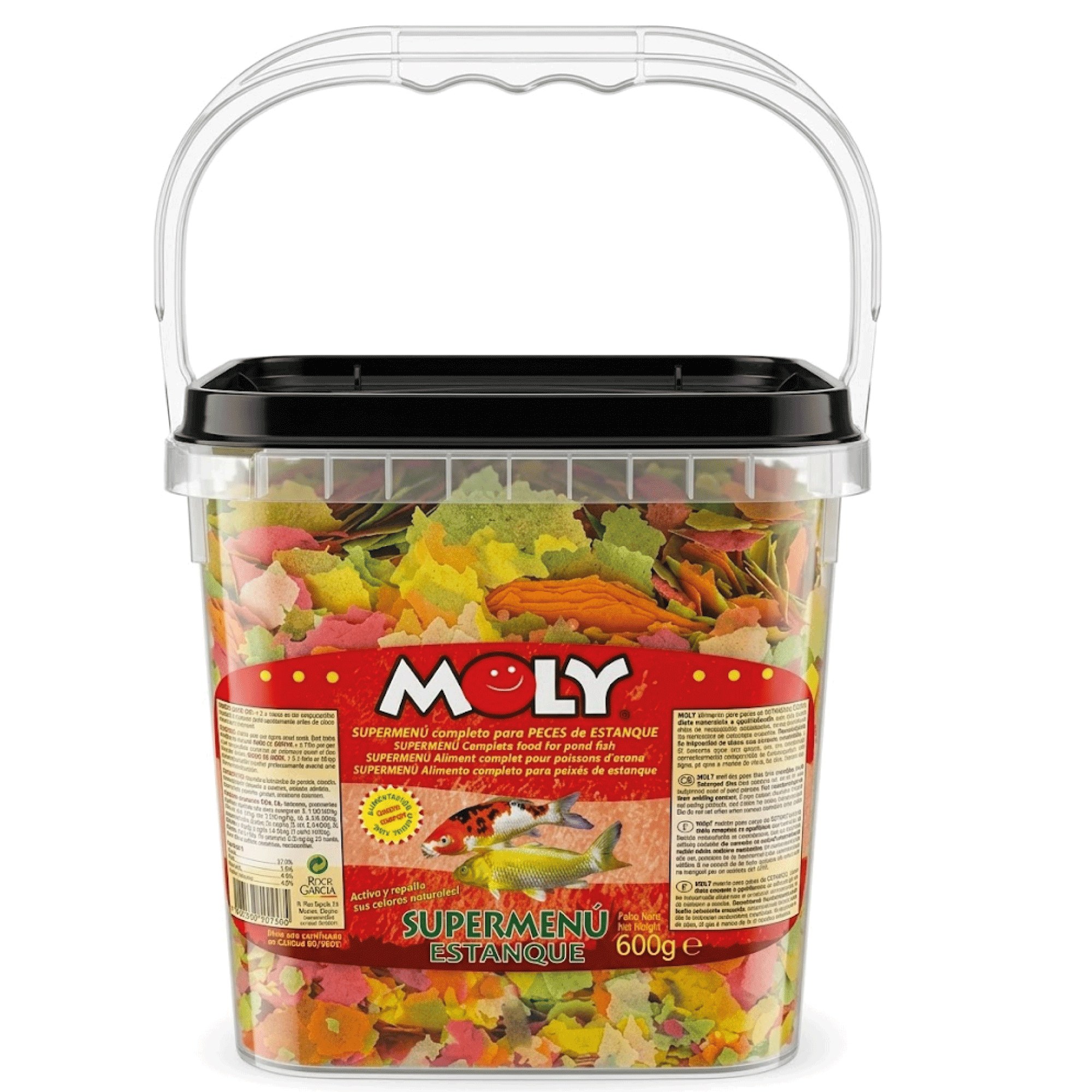 Moly Super-Ménu Aliments Flocons pour Poissons Rouges - 600 gr / 5.5 L